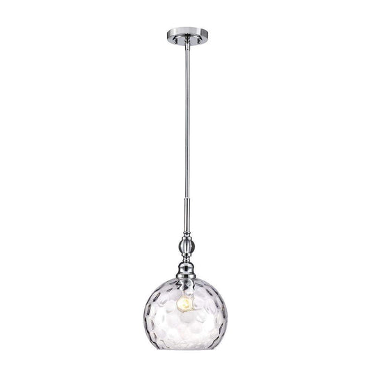 Home Decorations DC-C2707 Letezia 1-Light Polished Chrome Pendant