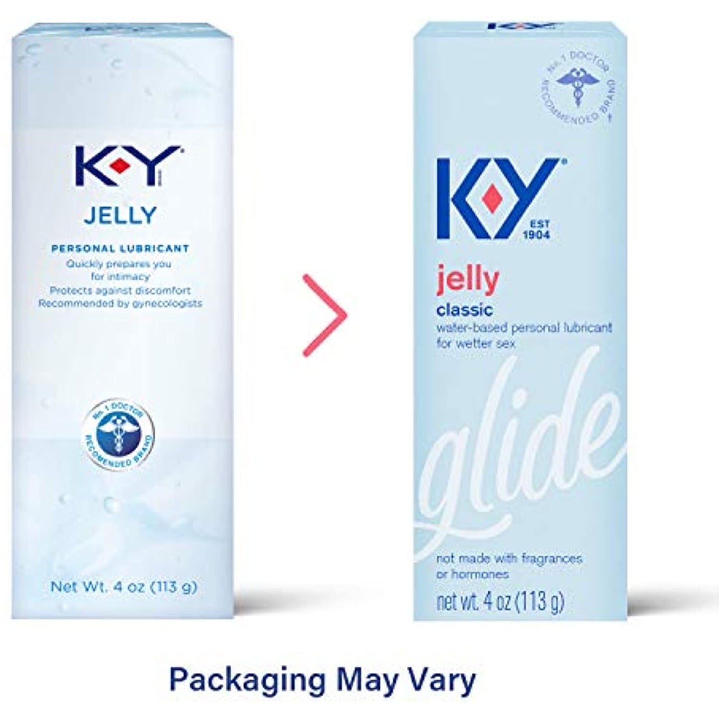 K-Y KY Jelly Personal Lubricant 4oz ( 2 pack ) NEW LOOK! FRESHEST SUPPLY!!