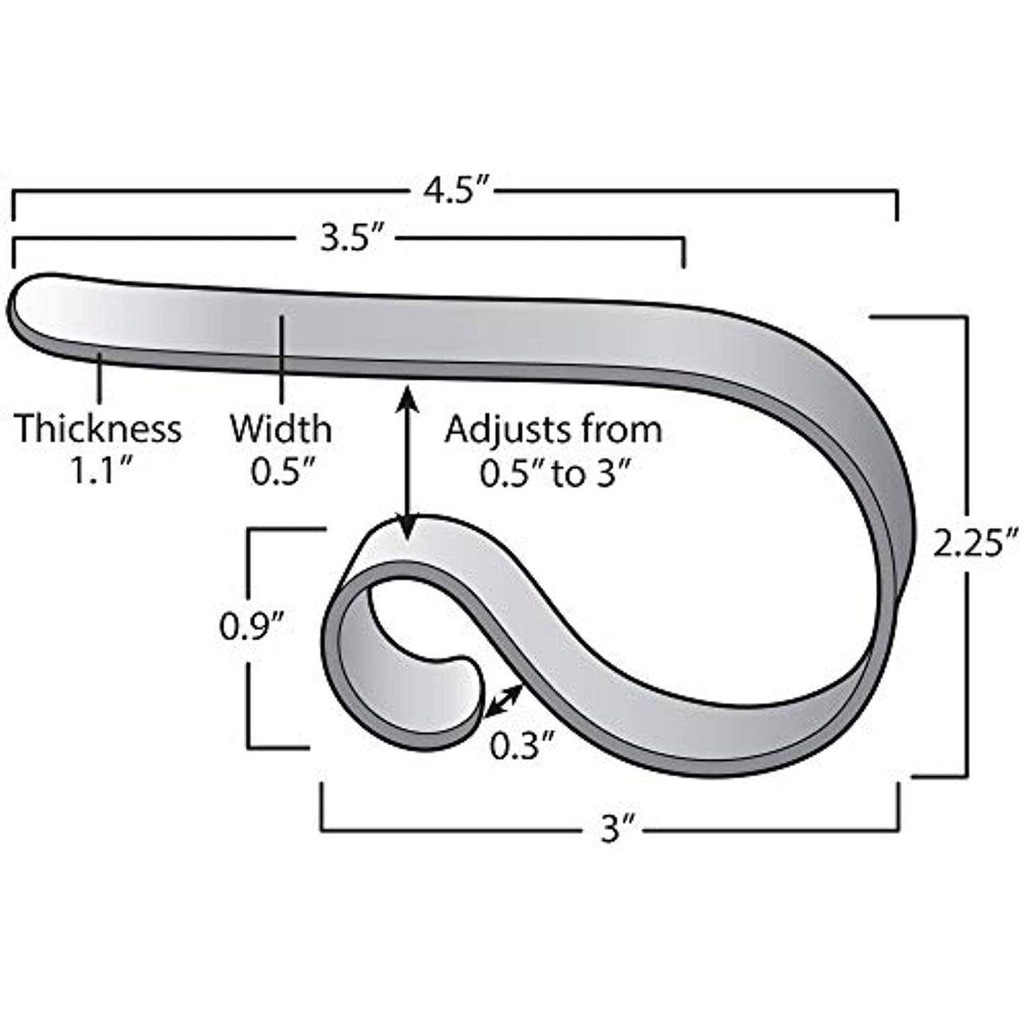 Haute Decor The Original MantleClip Stocking Holder- 4 Pack (Oil-Rubbed Bronze)