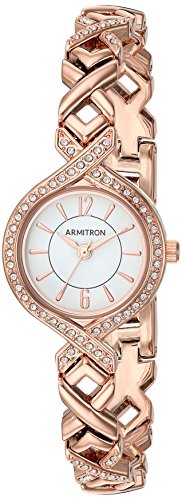 Armitron Women's 75/5412WTRGST Swarovski Crystal Accented Rose Gold-Tone Watch