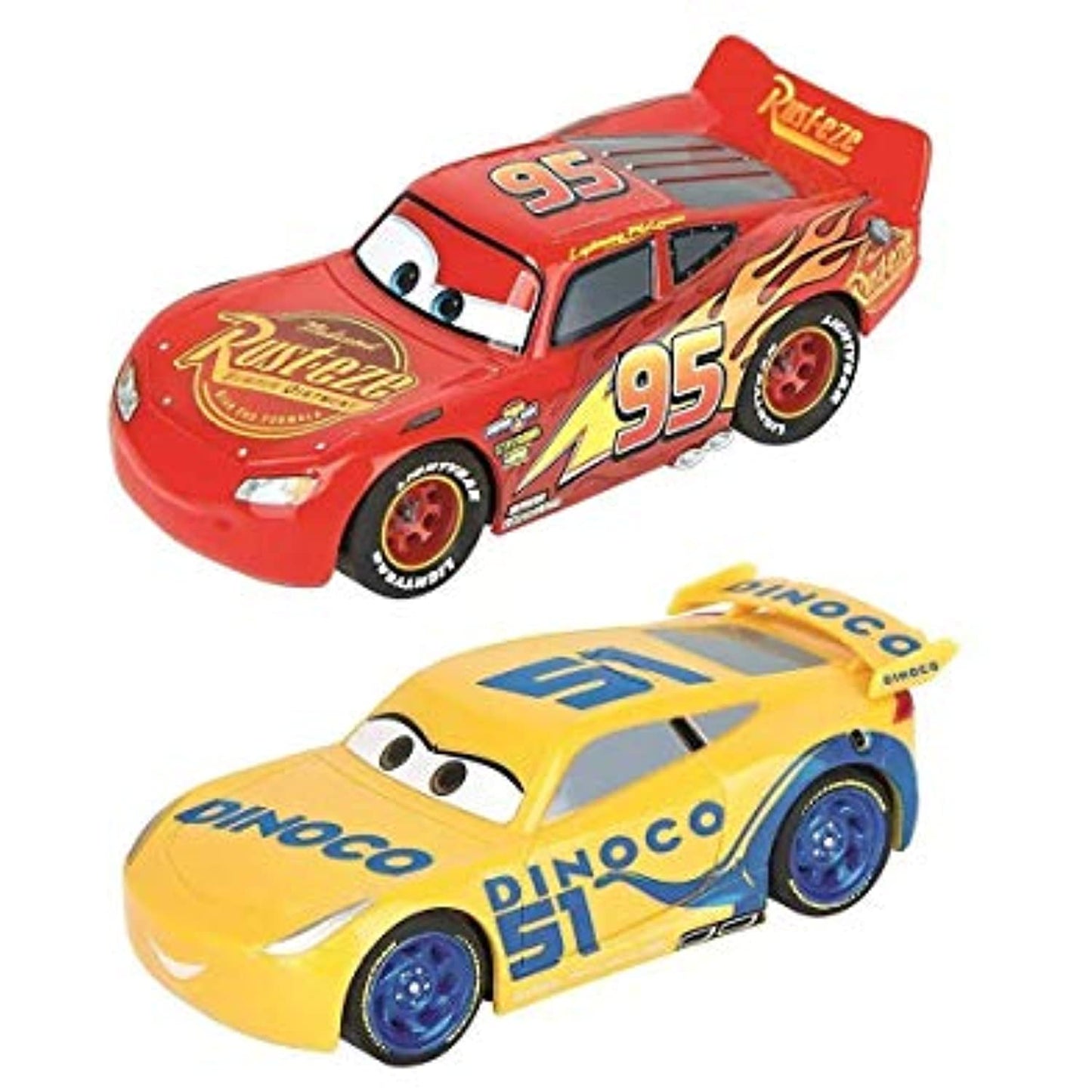 Carrera First Disney/Pixar Cars 3- Lightning McQueen/ Dinoco Cruz Ramirez *USED