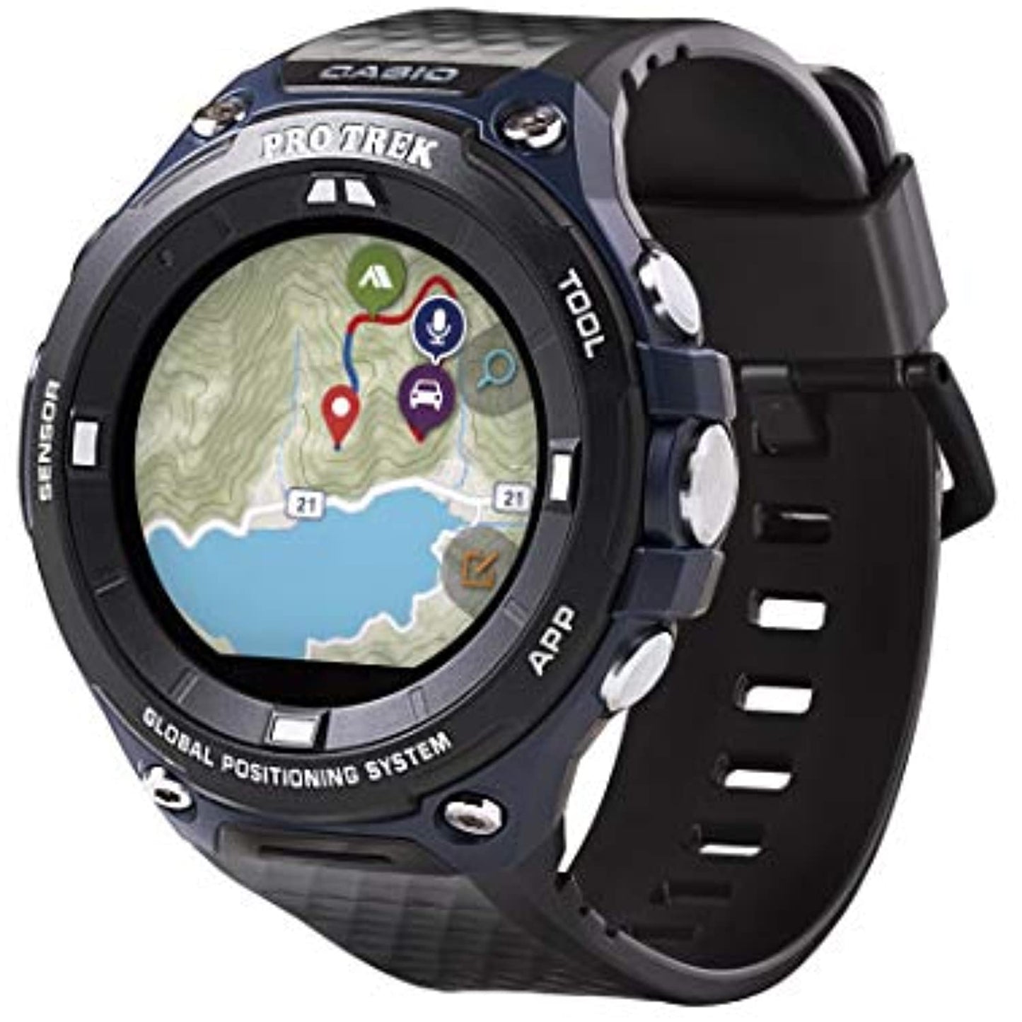 Casio Men's PRO Trek Smart Quartz Sport Watch (Model: WSD-F20) Blue USED Good