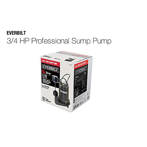 Everbilt 3/4 HP Professional Sump Pump PSSP07501VD