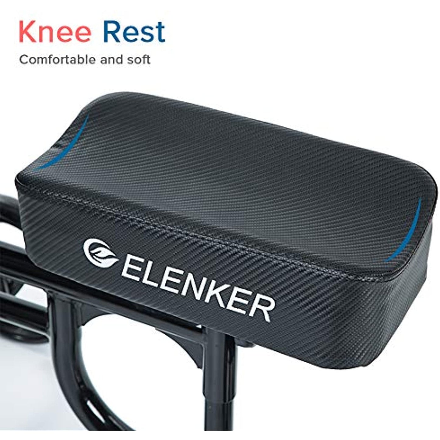 ELENKER Steerable Medical Scooter Knee Walker- Crutches Alternative, Black USED