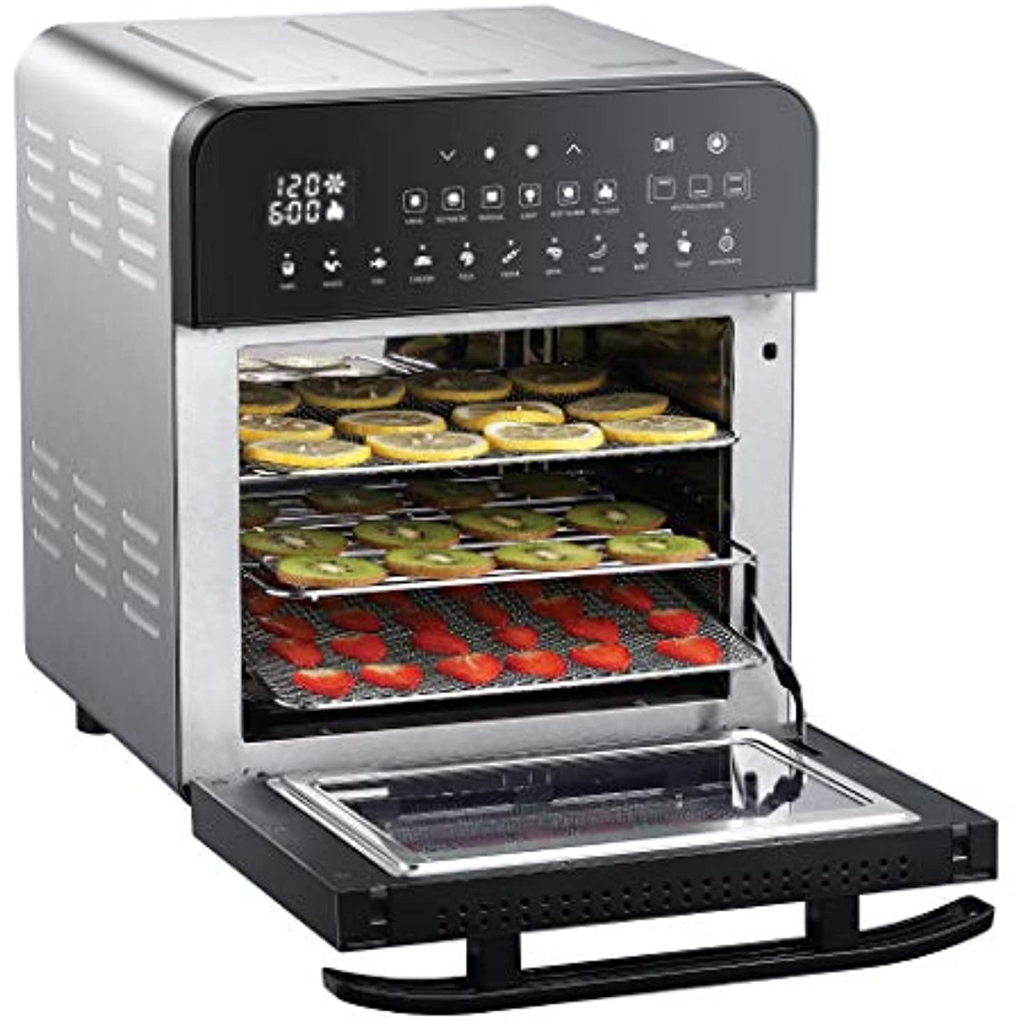 GoWISE USA Ultimate 14.7-Quart Air Fryer Grill with 11 presets. OPEN BOX