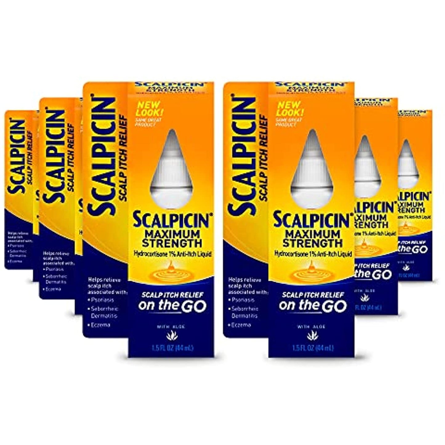 Scalpicin Scalp Itch Relief, 1.5 fl Oz. Maximum Strength (Pack of 6)