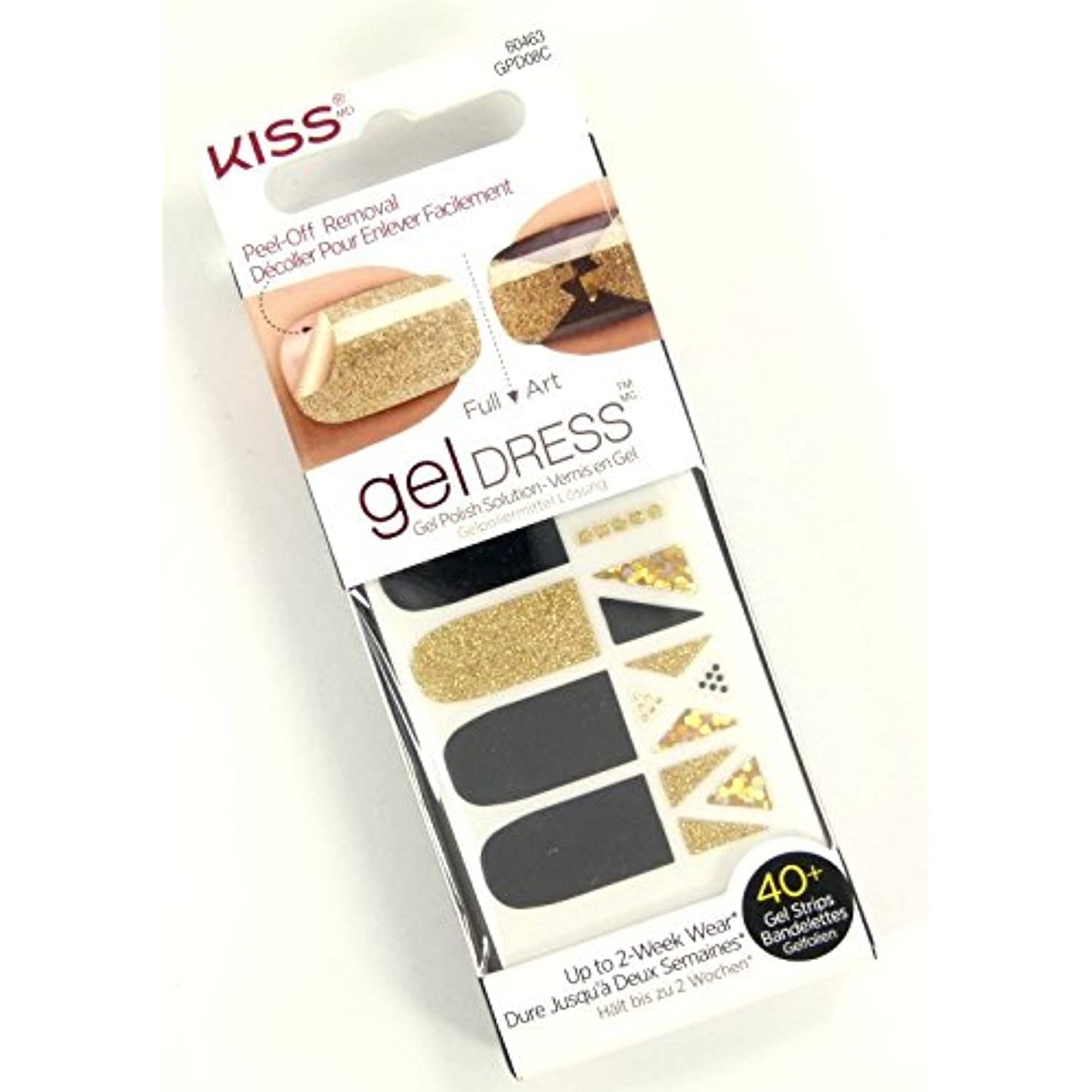Kiss Gel Dress 40 Ct 20 Full/ 20 D.I.Y. 'Royal Flush' 60463, Lot of 3 - NEW