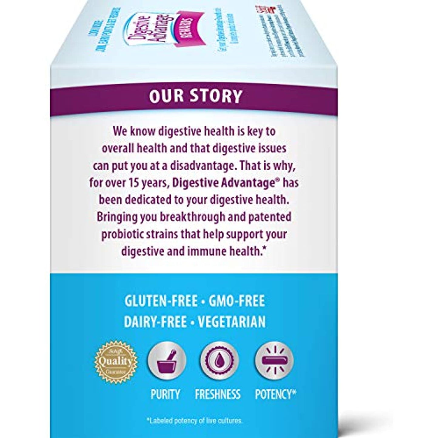 Daily Probiotic Capsule - Digestive Advantage (50 count in a box), Survives 100x Better Than Regular 50 Billion CFU, Lessen Minor Abdominal Discomfort, Bloating & Occasional Diarrhea