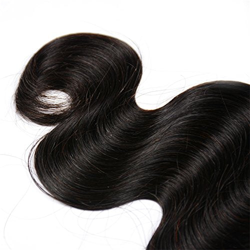 MDL Hair Brazilian Remy Human Hair Weave 24inch Natural Black Color Body Wave 1