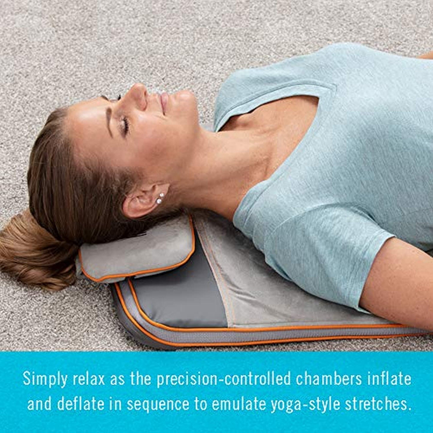 HoMedics Air Compression Back Stretching Mat - Gray