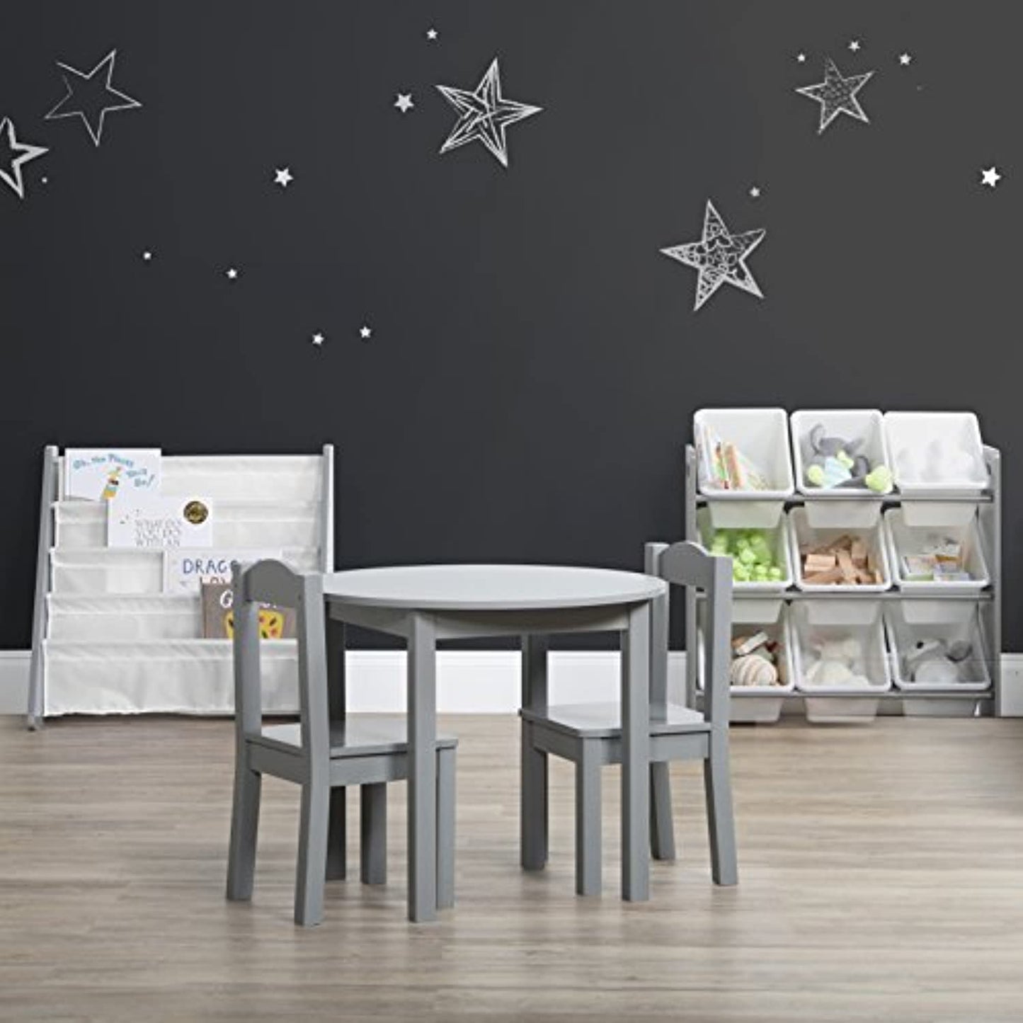 Humble Crew, Grey/White Toy Organizer, 9 Bin Storage, 24" Tall