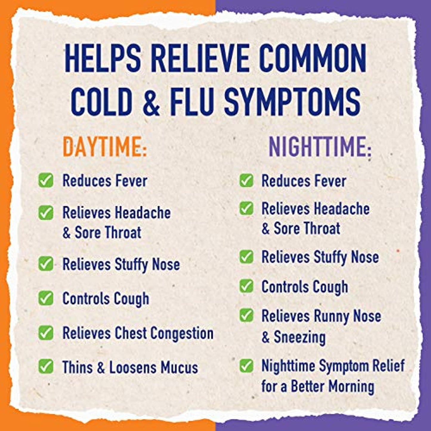 Mucinex FreeFrom Cold and Flu Daytime and Nighttime, Multi-Symptom Relief, Cherry, 6 Fl Oz (Pack of 2)