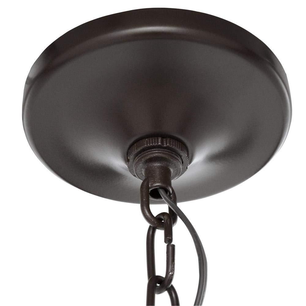 3-Light Bronze Organza Pendant