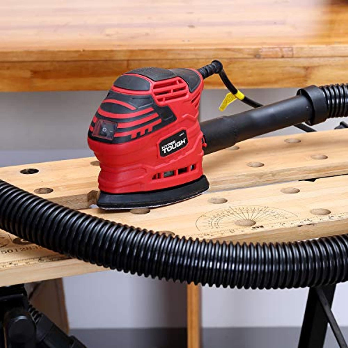Hyper Tough 1.5-Amp Detail Sander with Sand Paper, Corded, AQ20037G