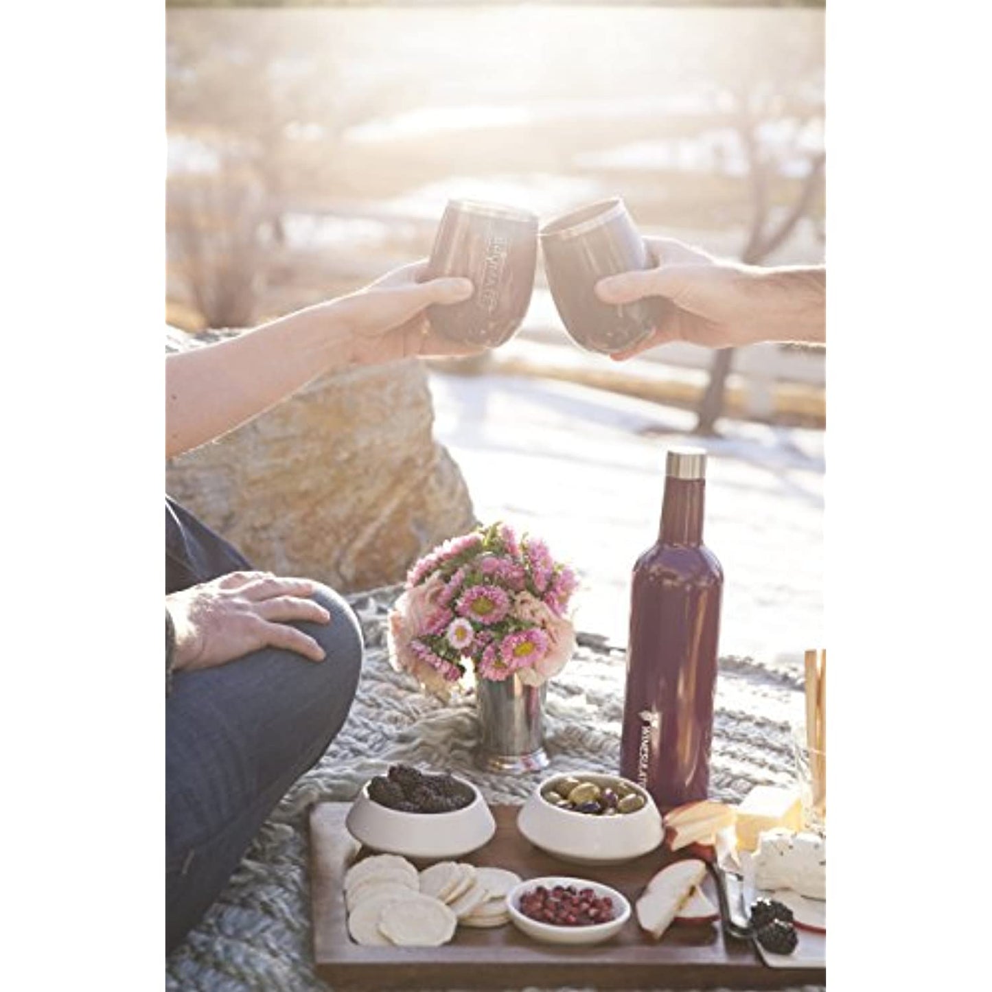 BrüMate Winesulator 25 Oz Triple-Walled Insulated Wine Canteen Made Of Stainless