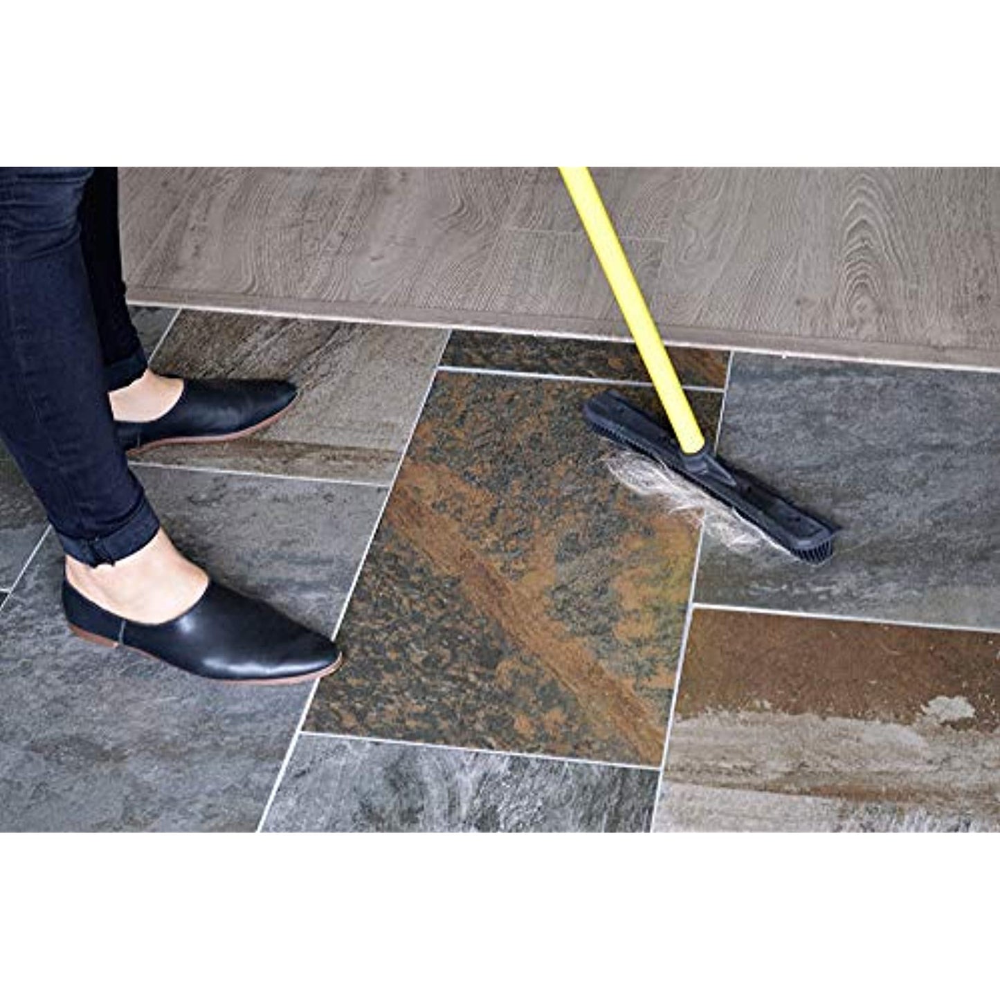 Evriholder FURemover Broom Extends up to 4 ft, SET of TWO Orange/Yellow OPENBOX