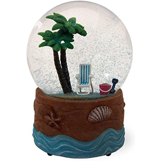 Boston International -Themed Snow Globe, Palmy Beach (open box)