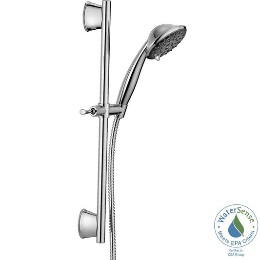 Delta Faucet 3-Spray Wall Slide Bar Hand Held Shower with Hose, Chrome 75806