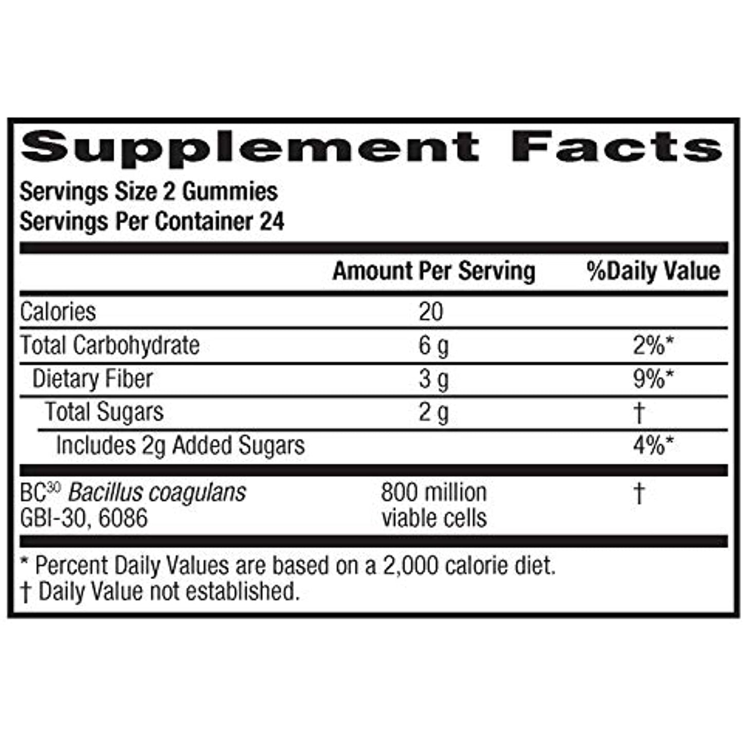 Digestive Advantage Prebiotic Fiber Plus Probiotic Gummies 48 ea Exp 01/23