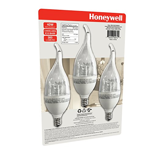 Honeywell B114027HB320-A LED Chandelier Dimmable Light Bulbs - 40 Watt