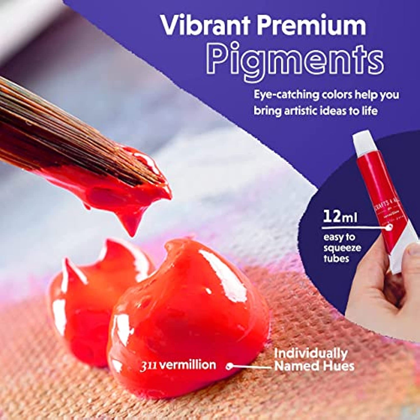 Crafts 4 All Acrylic Paint Sets 12 Sets of 12 Count Craft Paint Sets