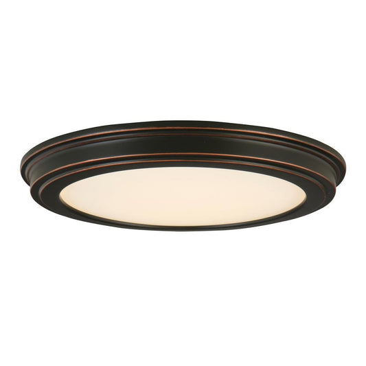 Commercial Electric JJU3011L/ORB 24W Oil Rubbed Bronze LED Ceiling Light 2pk