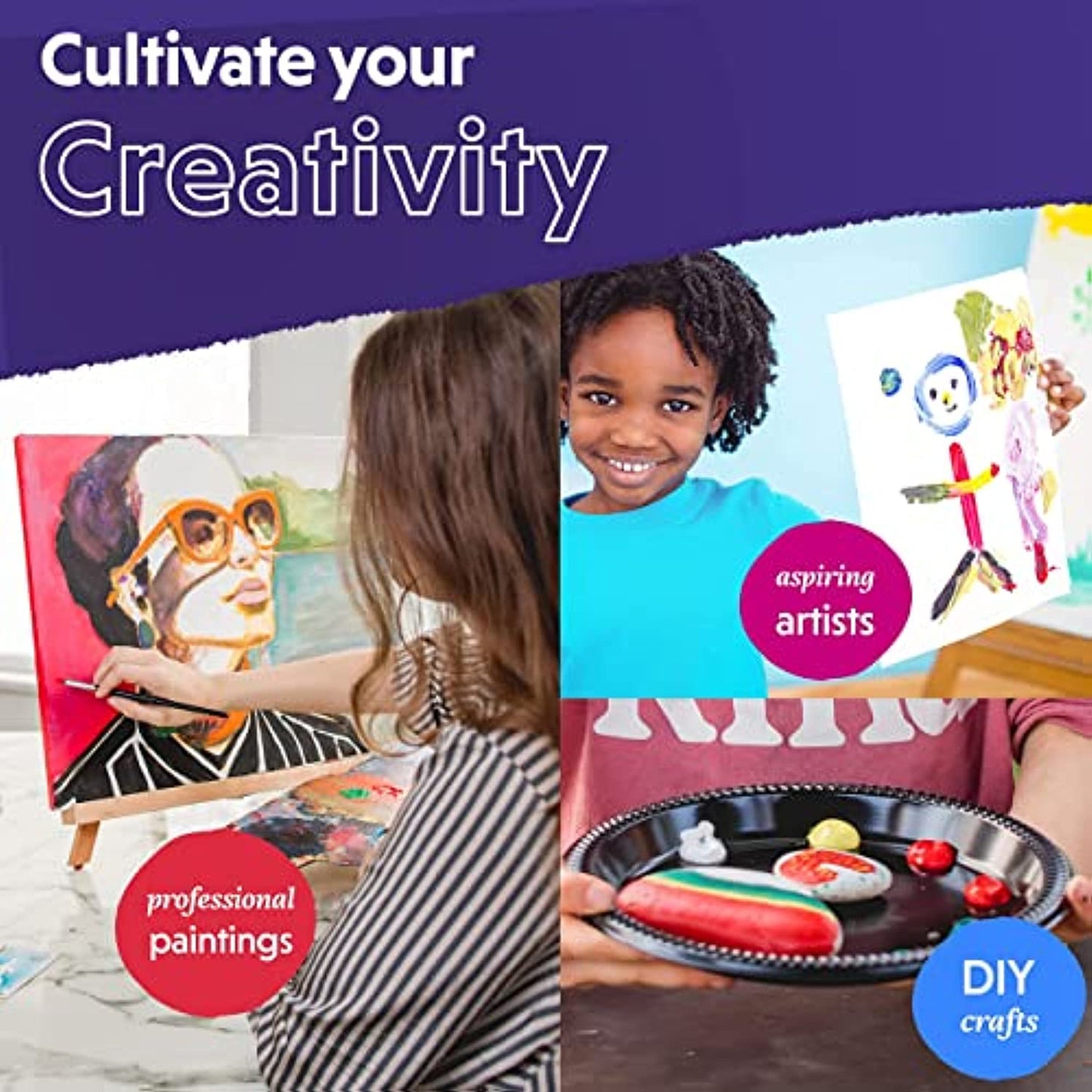 Crafts 4 All Acrylic Paint Sets 6 Sets of 24 Count Craft Paint Sets