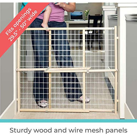 ToddleRoo by NorthStates Extra Wide Wire Mesh Gate 4615A (NEW)