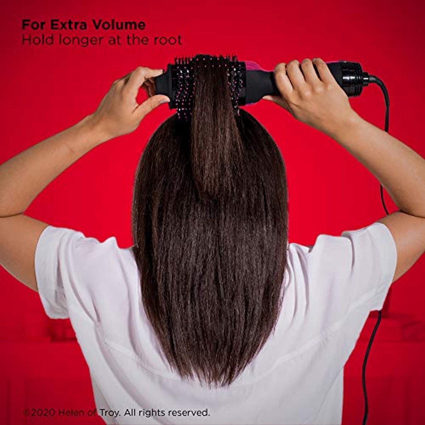 REVLON One-Step Hair Dryer/ Volumizer Hot Air Brush, Hot Pink- (USED)