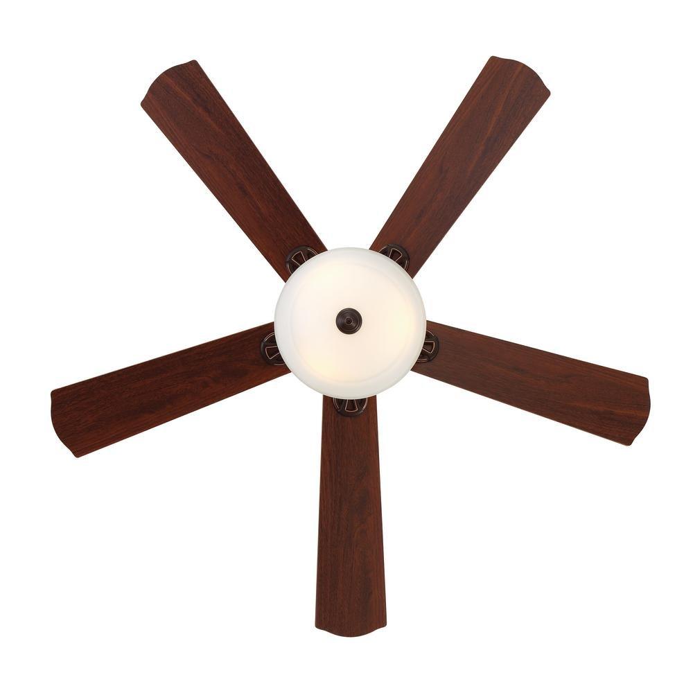 Home Decorators Collection Ashby Park 52 in. Integrated LED Brushed Nickel Cei..