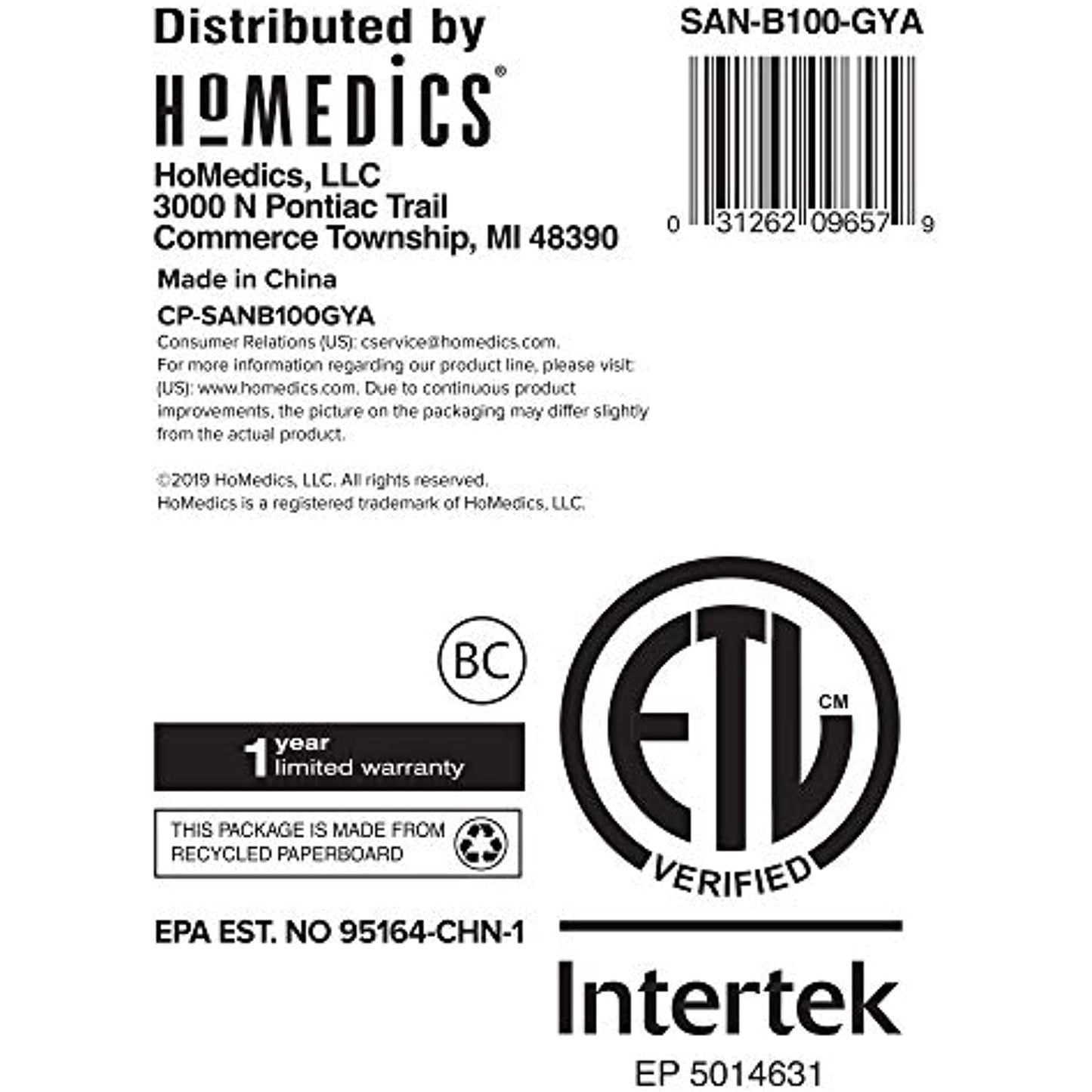 HoMedics UV Clean Sanitizer Bag Portable UV Light Sanitizer, Fast Germ Sanitizer