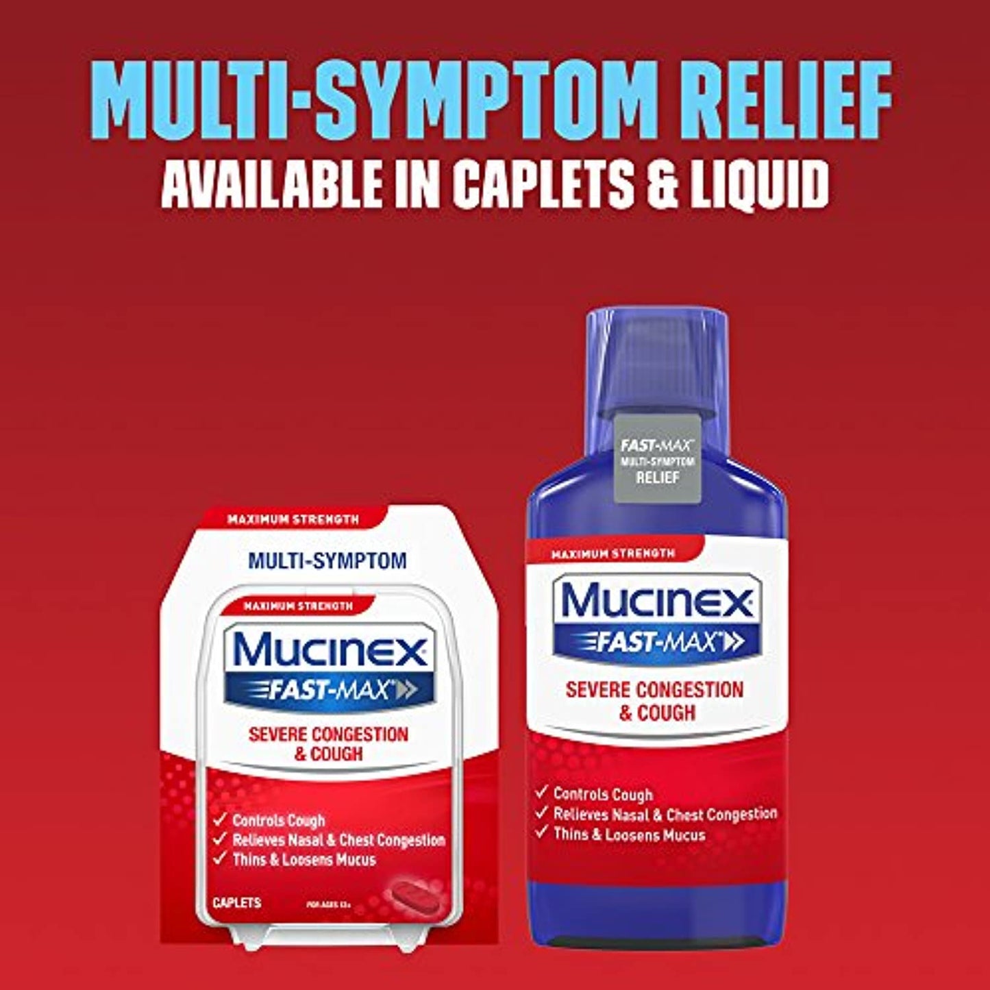 Congestion and Cough Liquid, Mucinex Fast-Max Severe Congestion and Cough Liquid, 6 fl. oz., Fast Acting Maximum Strength Formula (Pack of 4)