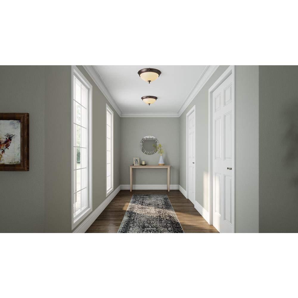 Hampton Bay 2-Light Oil-Rubbed Bronze Ceiling Flushmount
