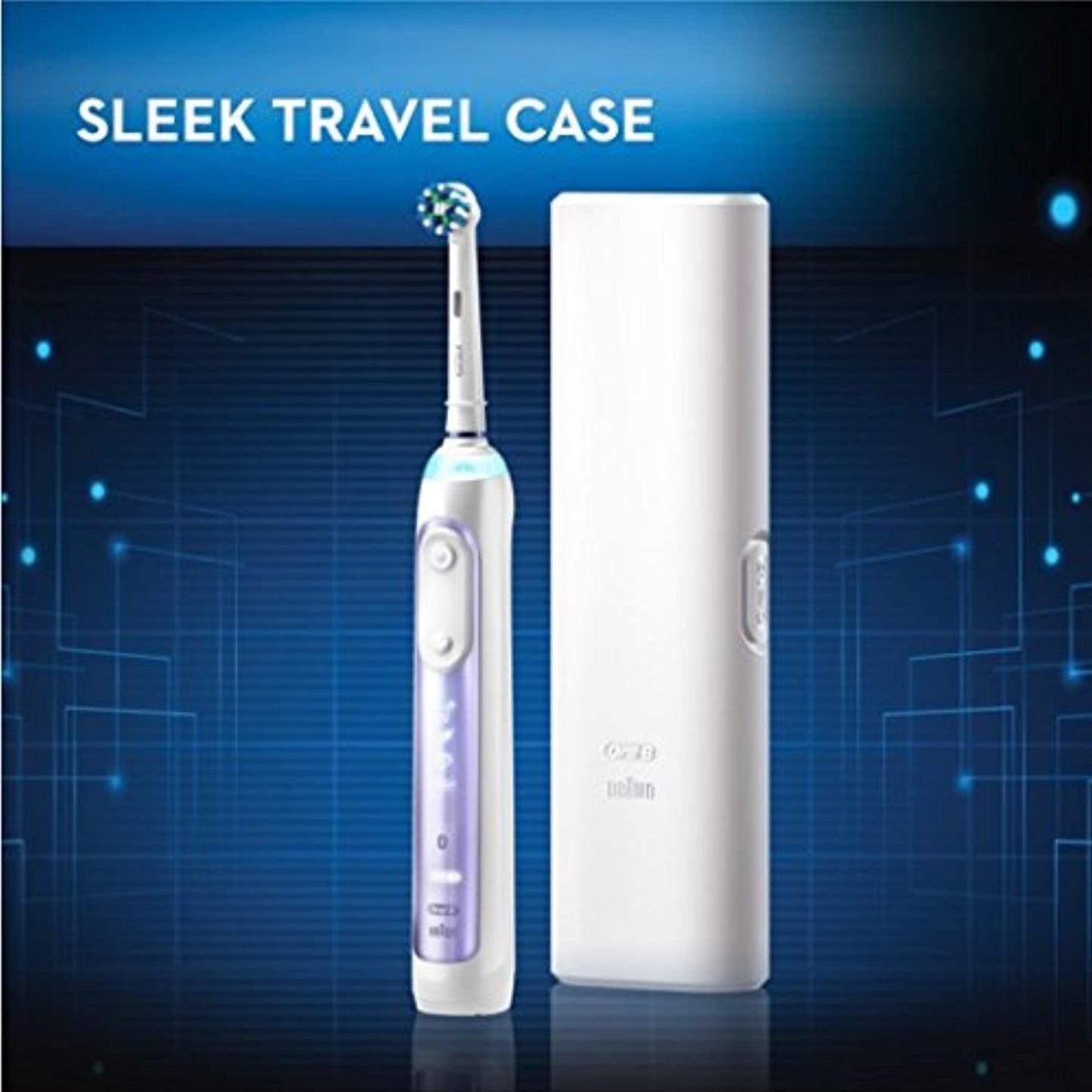 Oral-B 7500 Electric Toothbrush Orchid Purple-NEW Opened Box