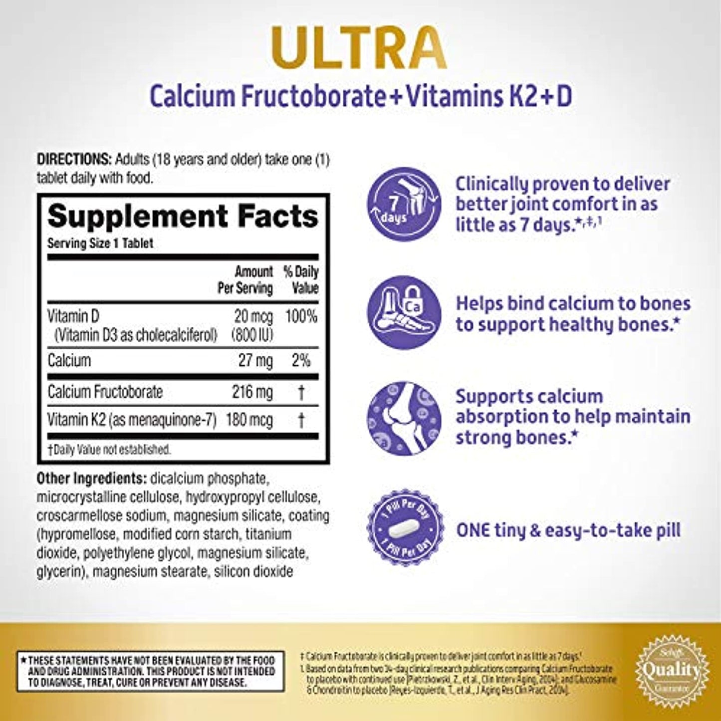 Schiff: Move Free Ultra Bone Strength Support - 30ct EXP 8/2023