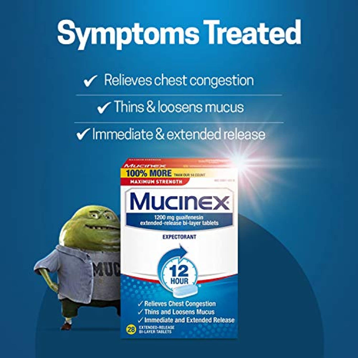 3 pack Mucinex Maximum Strength 12 Hour 1200 mg (28ct boxes) EXP 8/2022