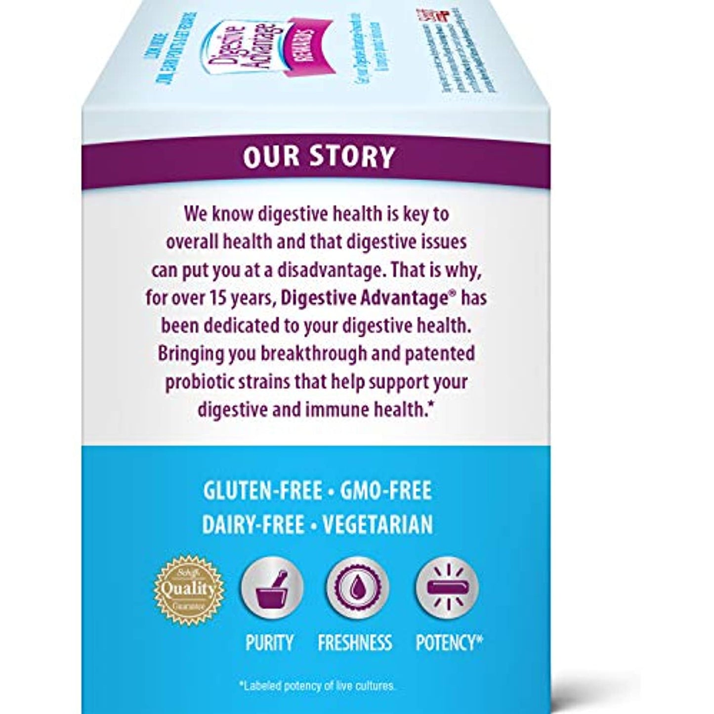 Daily Probiotic Capsule - Digestive Advantage (50 count in a box), Survives 100x Better Than Regular 50 Billion CFU, Lessen Minor Abdominal Discomfort, Bloating & Occasional Diarrhea