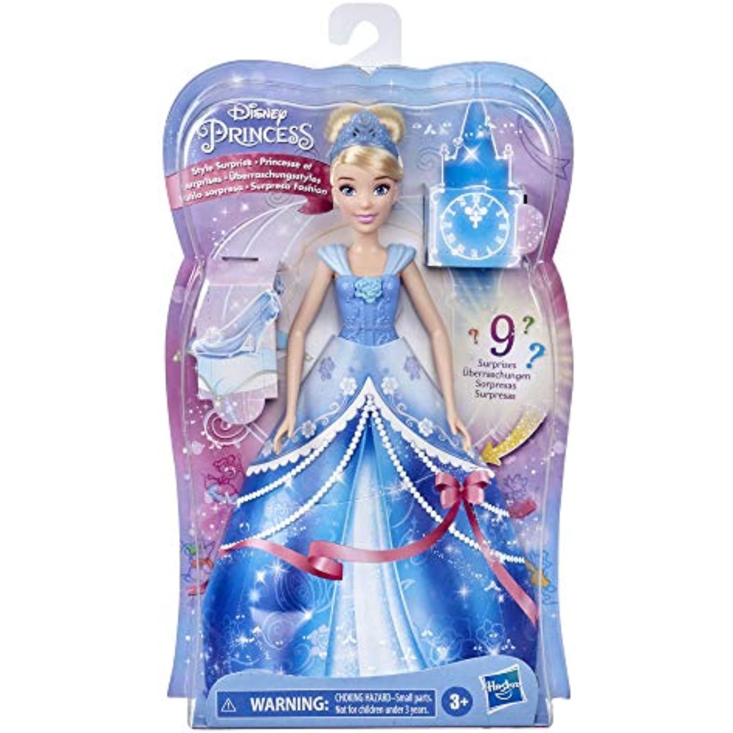 Disney Princess Style Surprise Cinderella Fashion Doll with 10 Fashions and