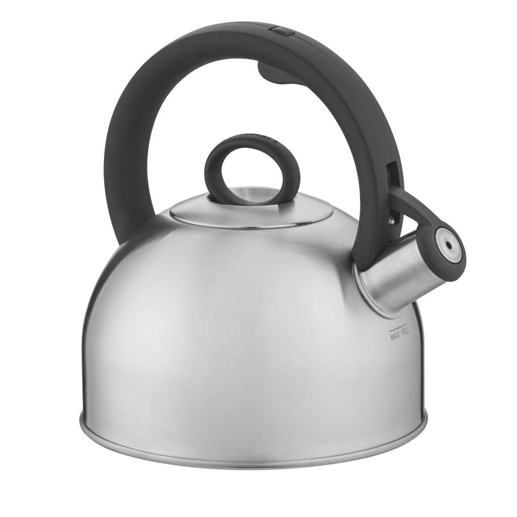 Cuisinart CTK-SS17N Aura 2-Quart Teakettle, Make 2-Quarts of Boiling Water in this Classic Tea Kettle, Stainless Steel