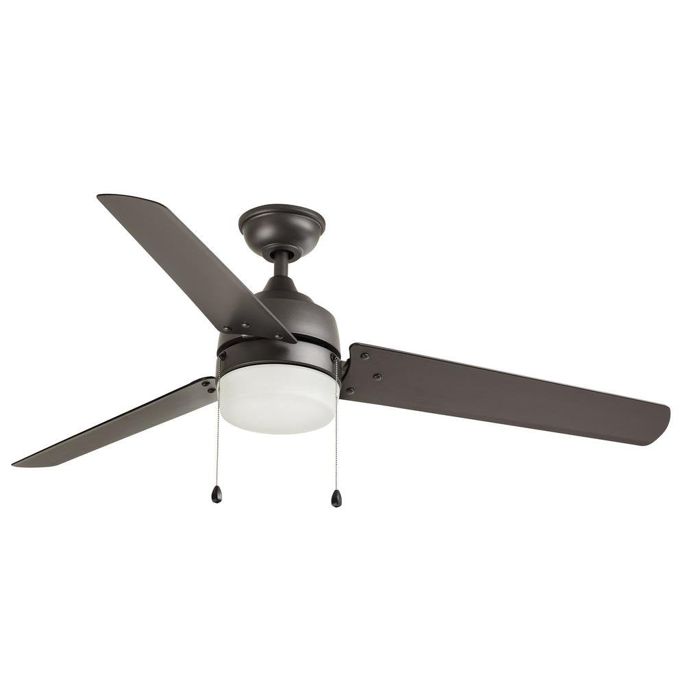 Home Decorators Collection YG419-NI Carrington 60 in. Integrated LED Indoor/Outdoor Natural Iron Ceiling Fan with Light Kit