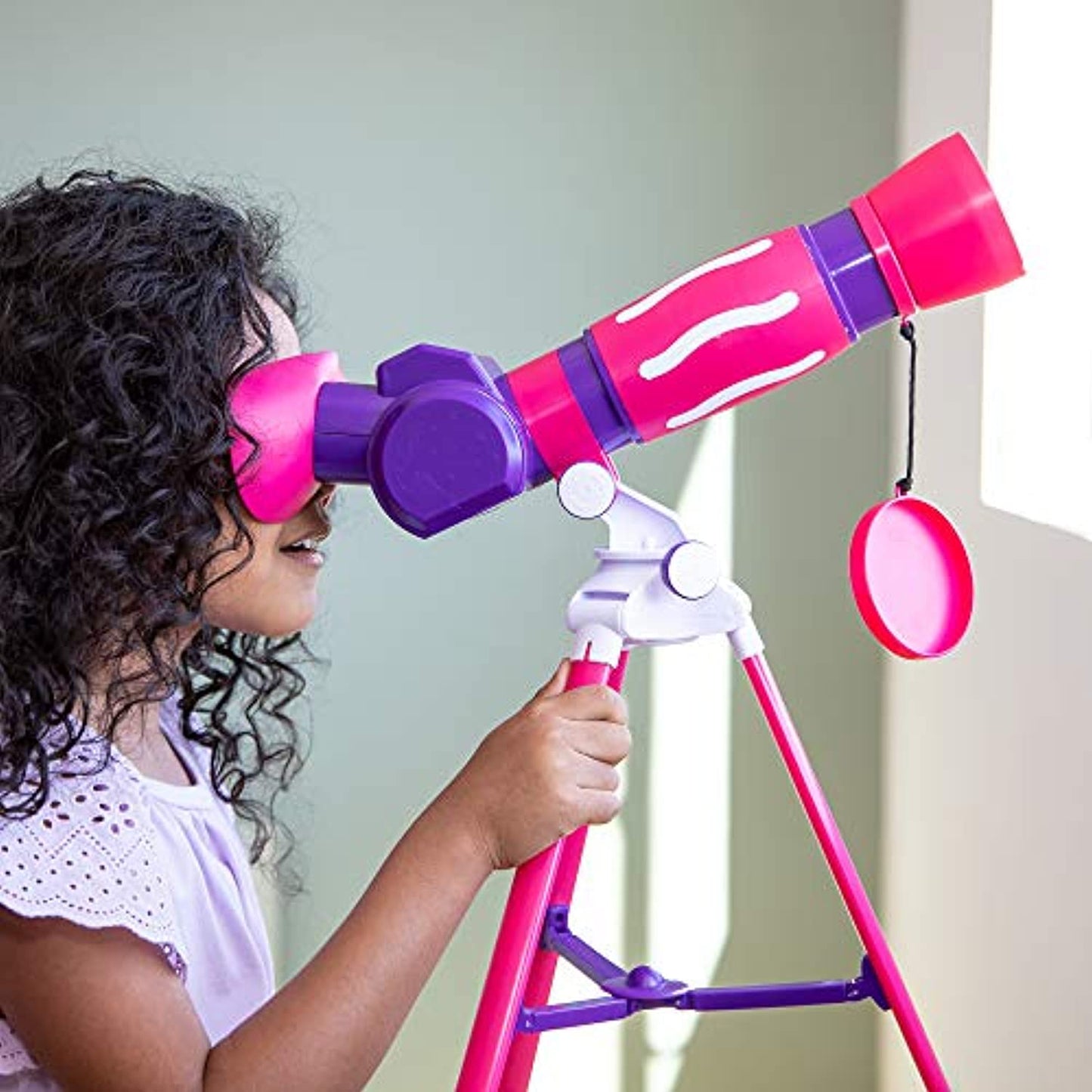 GeoSafari Jr. My First Telescope, Pink, Ages 4+ - OPEN BOX