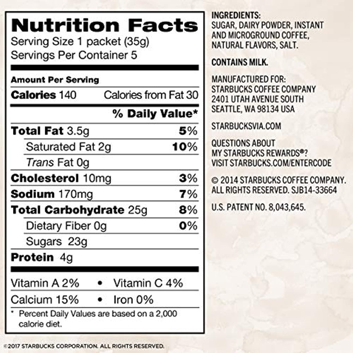 90 COUNT Starbucks Via White Chocolate Mocha Latte Flavor BBD 1/21 HUGE LOT !!!