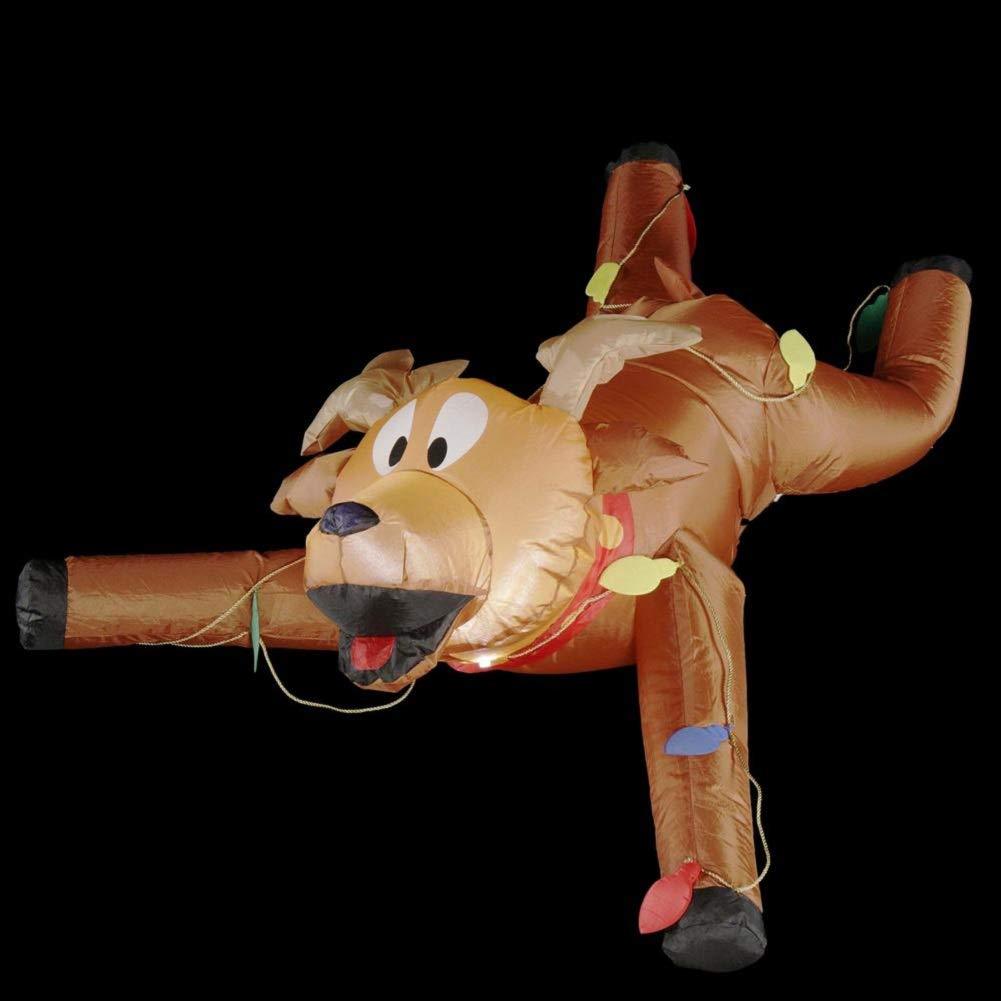 Home Accents 4' LED Hangin' On Reindeer Inflatable