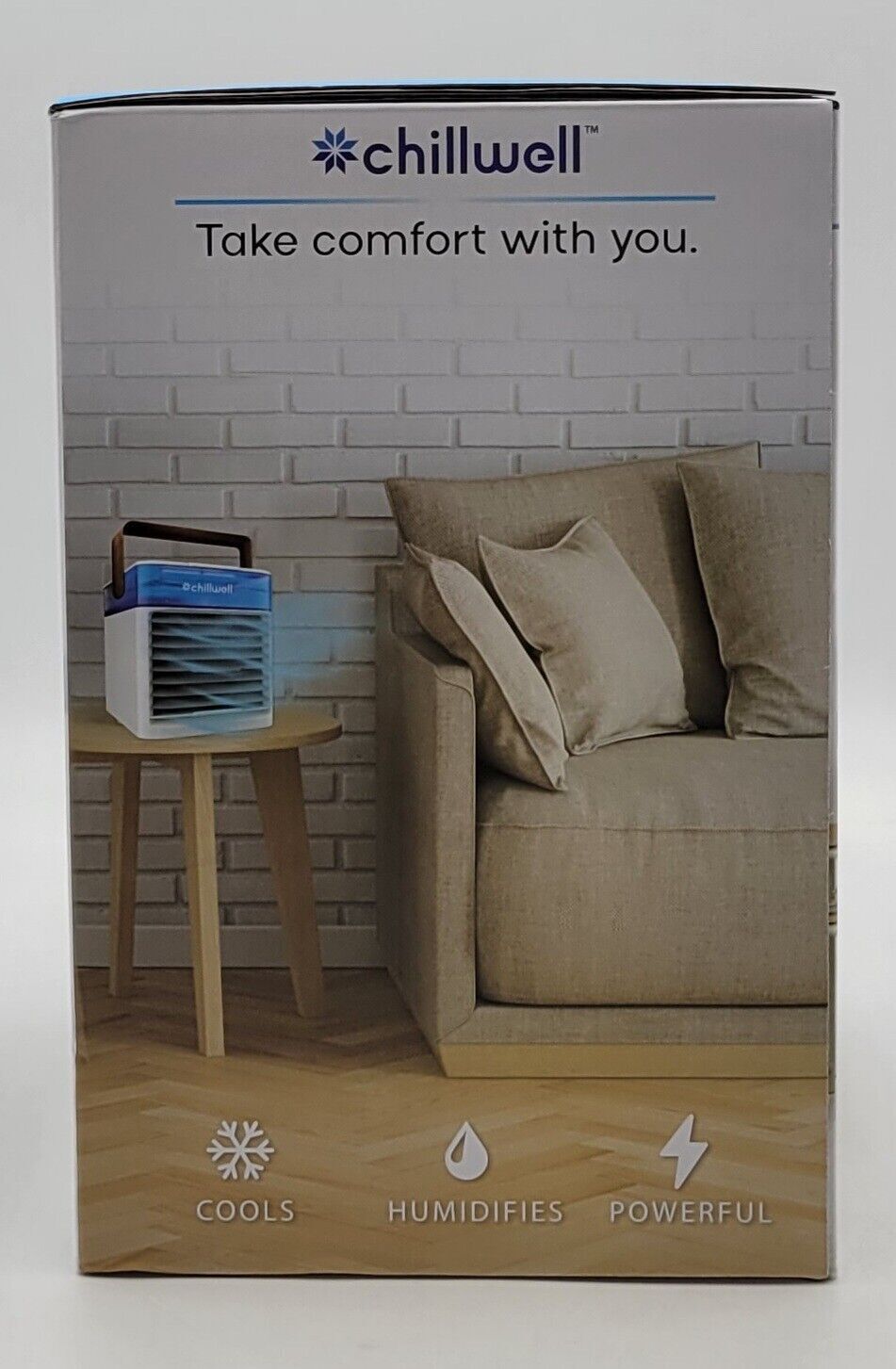 Chillwell Portable Personal AC Unit, USB Rechargeable, 4 Speed, Nightlight...