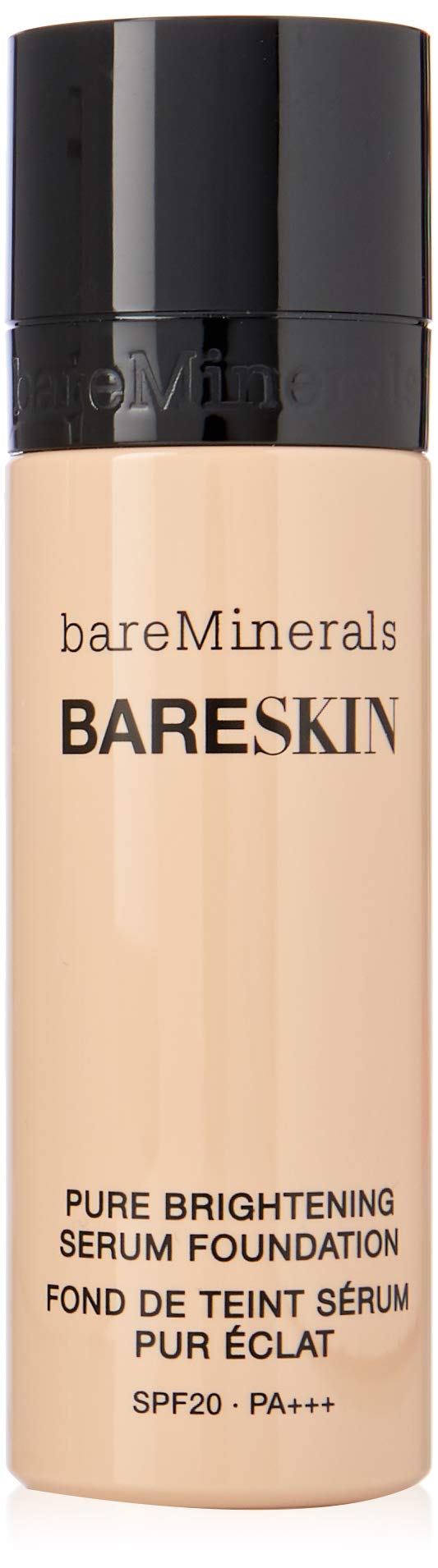 BareMinerals bareSkin Liquid Foundation and Pure Brightening Serum, SPF 20, Bare Shell 02, 1 Ounce