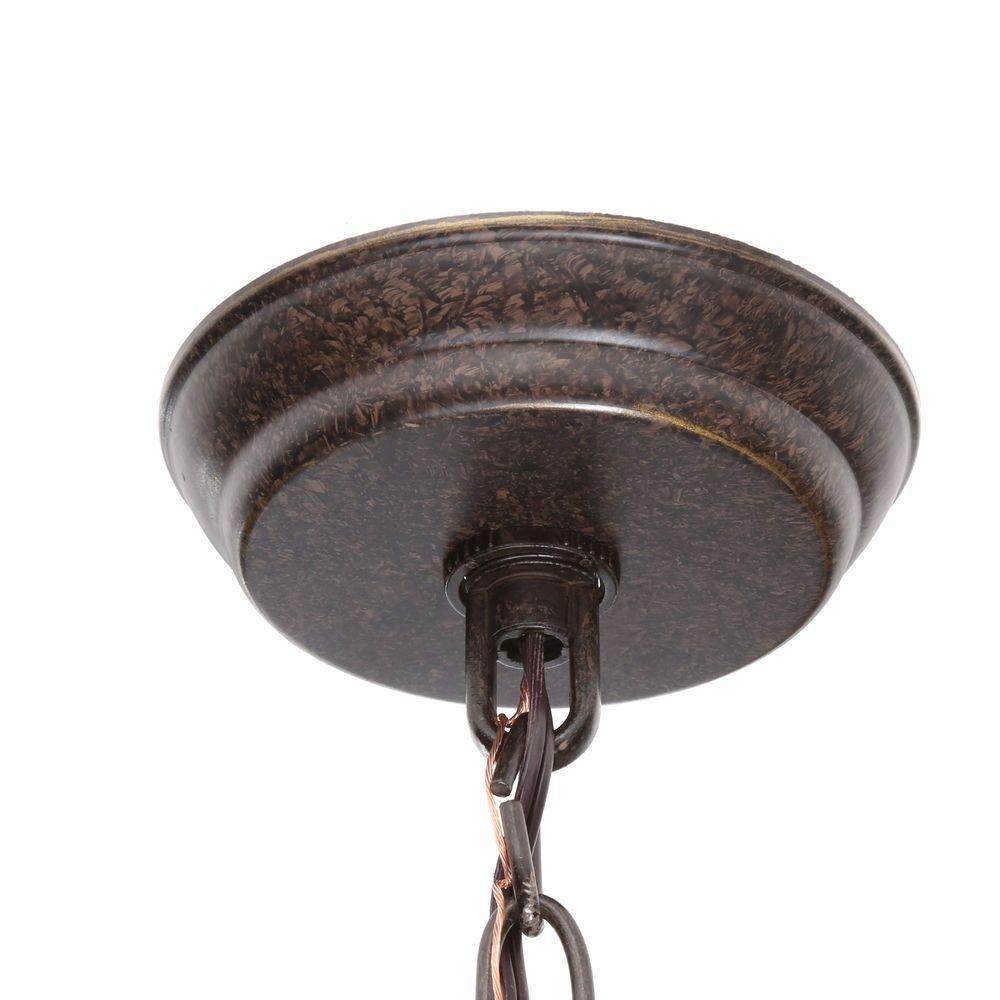 Hampton Bay 14708 Bayessex 3-Light Aged Black Chandelier