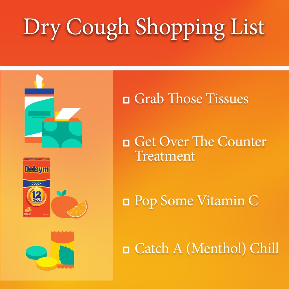 Delsym Adult 12 Hour Cough Relief Orange 3 oz EXP 1/2023