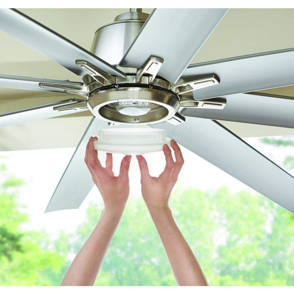 Home Decorators Collection Kensgrove 72 in. LED Indoor/Outdoor Brushed Nickel Ceiling Fan