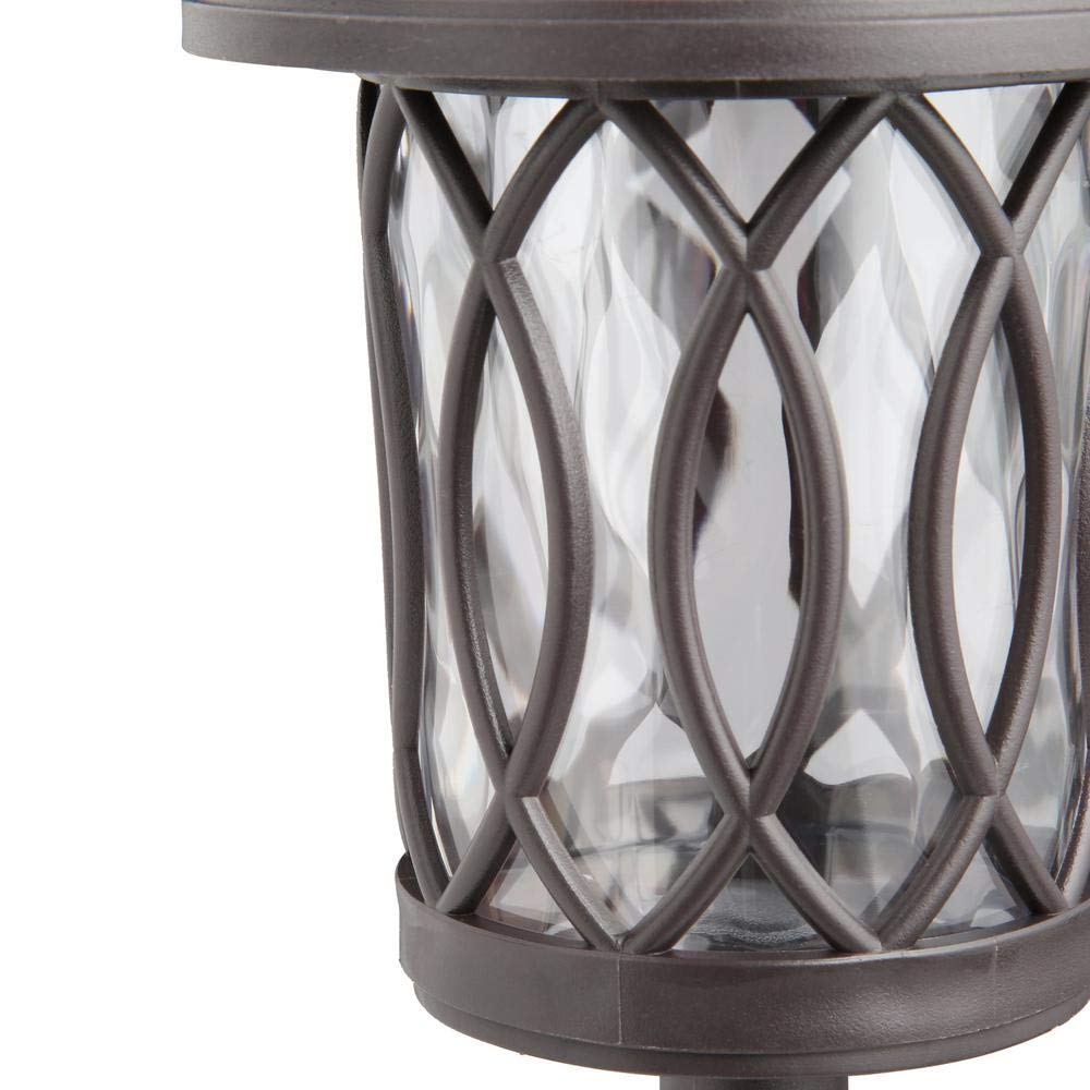 H.Bay Solar Bronze Outdoor Integrated LED 3000K 6-Lumens Pathway Lamp (6-Pack)