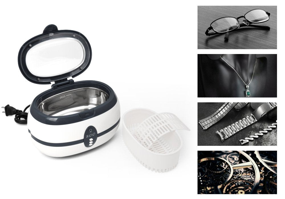 Digital Ultrasonic Cleaner Machine VGT-800 Jewelry Eyeglasses Watches OPEN BOX